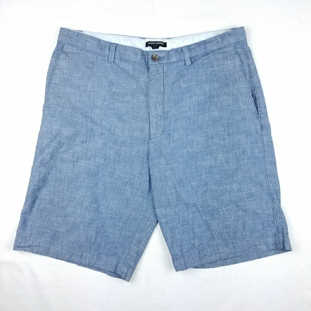 Banana Republic blue chambray shorts size 36